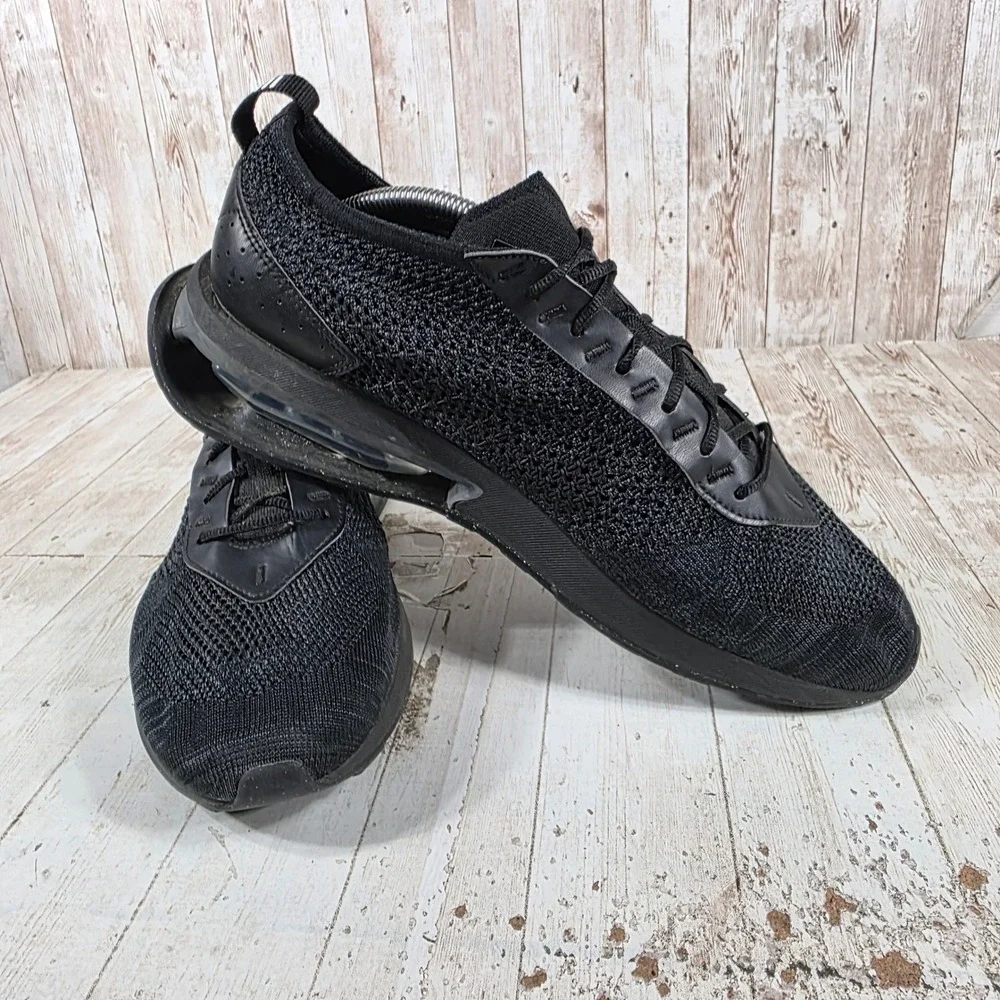 Nike Air Max Flyknit Racer Mens Black Anthracite Running  FD2764-001 Size 11